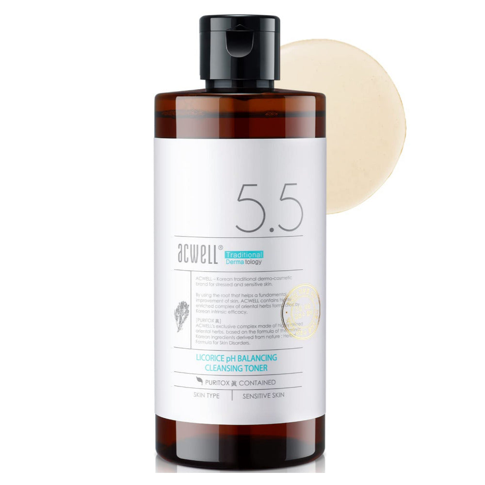 ACWELL Licorice pH Balancing Korean Toner for Cleansing