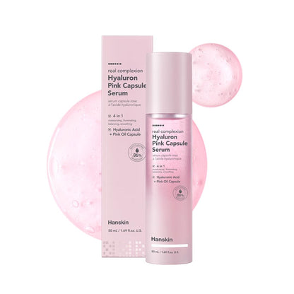 Hanskin Real Complexion Hyaluron Pink Capsule Serum with Vitamin B12