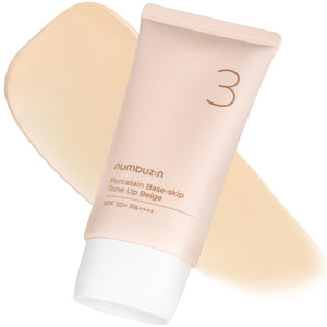 numbuzin No.3 Porcelain Base-skip Tone Up Beige