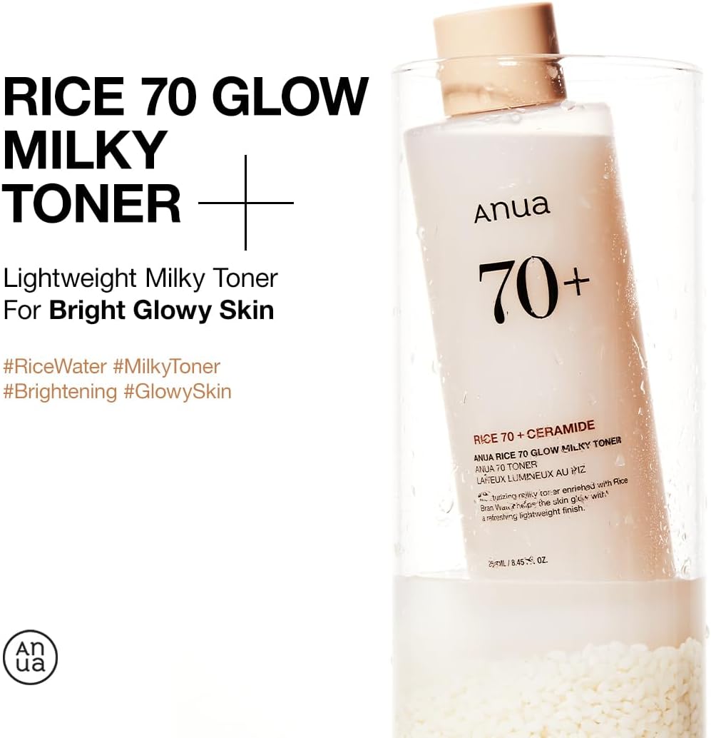 ANUA Rice 70 Glow Milky Toner