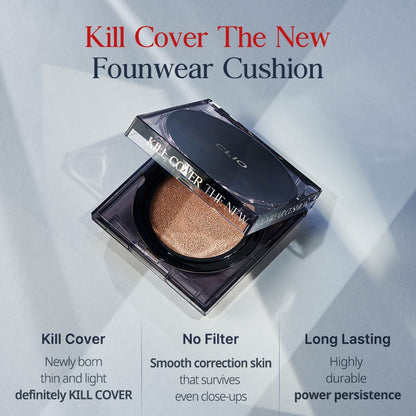 CLIO Kill Cover The New Founwear Cushion Refill Included 15g*2, 3 LINEN