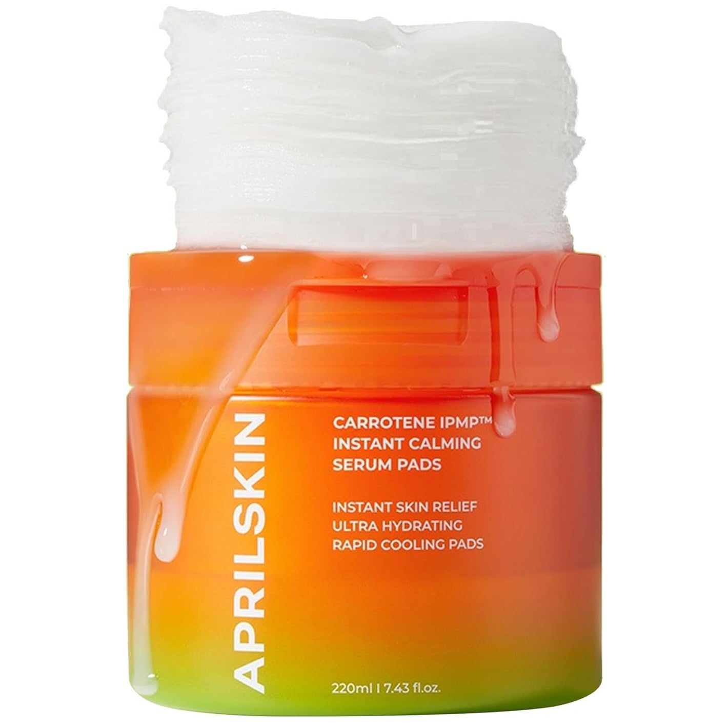 Aprilskin Carrotene IPMPtm Instant Calming Serum Toner Pads