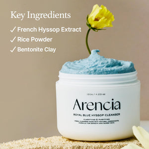 Arencia Hyssop Brightening & Deep-Cleansing Face Scrub & Exfoliator