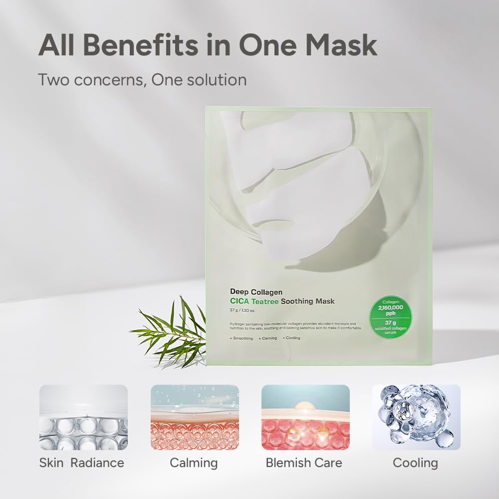 SUNGBOON EDITOR Deep Collagen CICA Tea tree Overnight Mask 37gx4ea