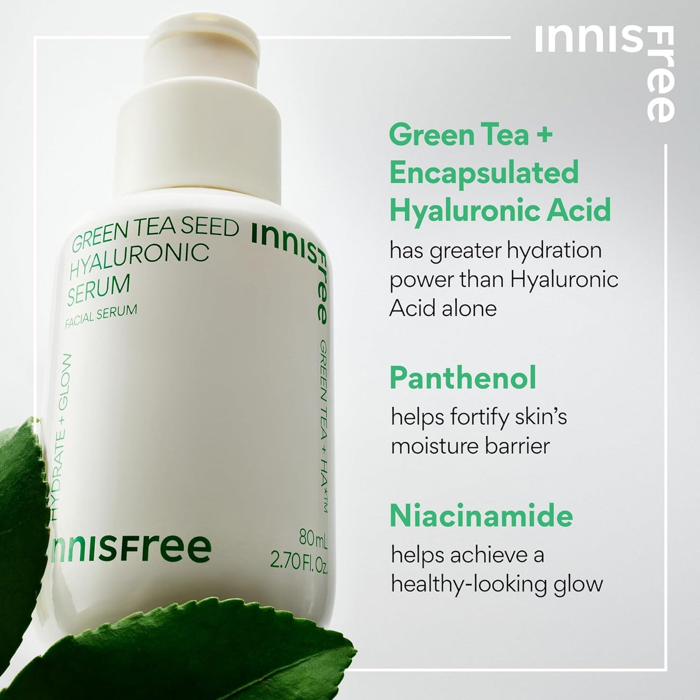 innisfree Green Tea Hyaluronic Acid Hydrating Serum