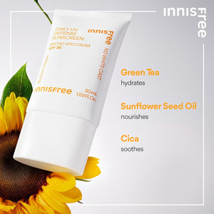 Innisfree Daily UV Defense Broad Spectrum SPF 36 invisible sunscreen
