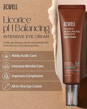 ACWELL Licorice pH Balancing Intensive Anti-Wrinkle Eye Cream 1.01 fl.oz.
