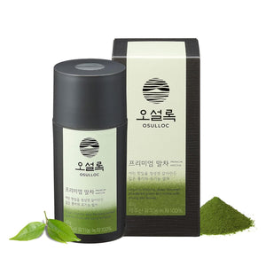 OSULLOC Premium Matcha Powder (Unsweetened) Pure Leaf Green Tea from Jeju, 1.41 oz, 40g