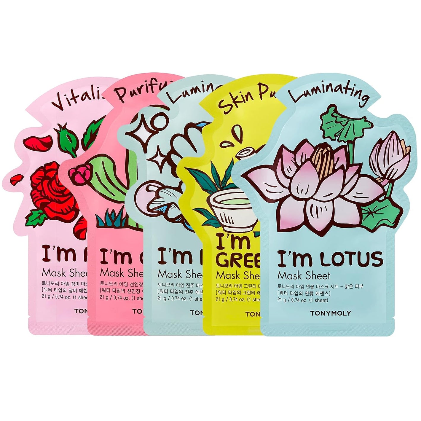 TONYMOLY I'm Real Radiance Sheet Mask 5 Count