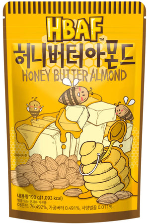 HBAF [Official Gilim Korean Honey Butter Seasoned Almonds Nut Snack